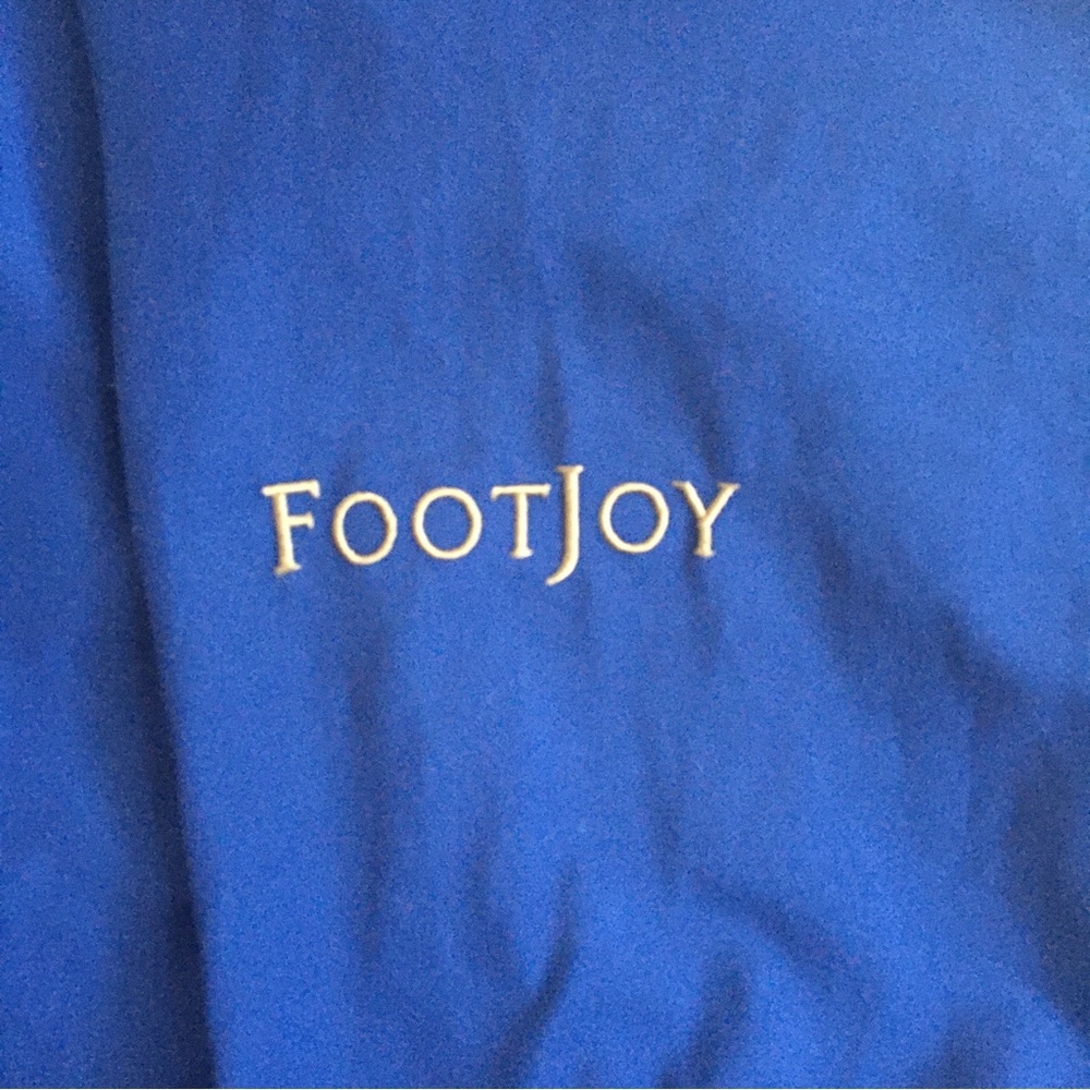 FootJoy Pullover V Neck Golf Windbreaker Jacket Navy Blue Large - Picture 9 of 14
